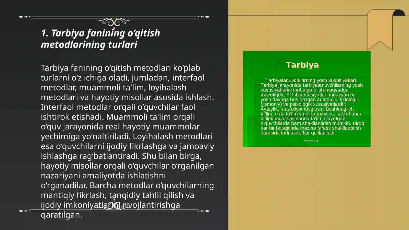 Umumtalim maktablarida, Tarbiya fanini o‘qitish metodikasi fanining ilmiy-tatqiqot medodlari 3