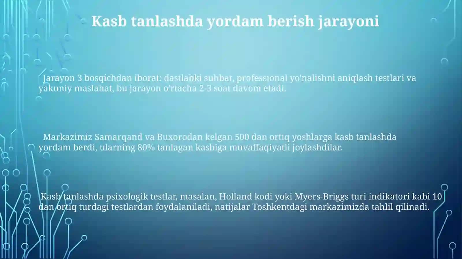 Kasb-hunar yo'nalishi va diagnostika markazi 3