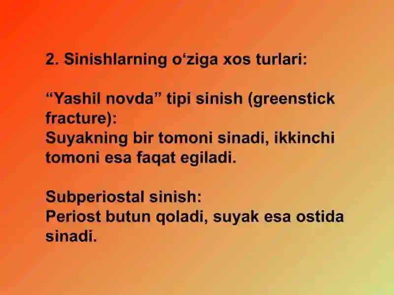Bolalarda suyak shikastlanishini oziga hosligi 3