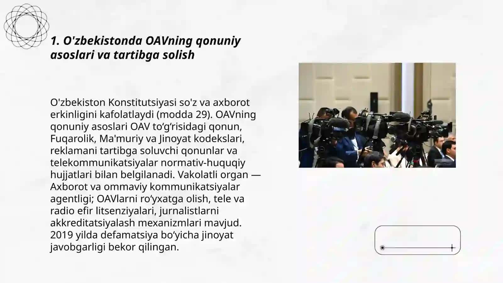 O'zbekiston Respublikasida ommaviy axborot vositalarining faoliyati 3