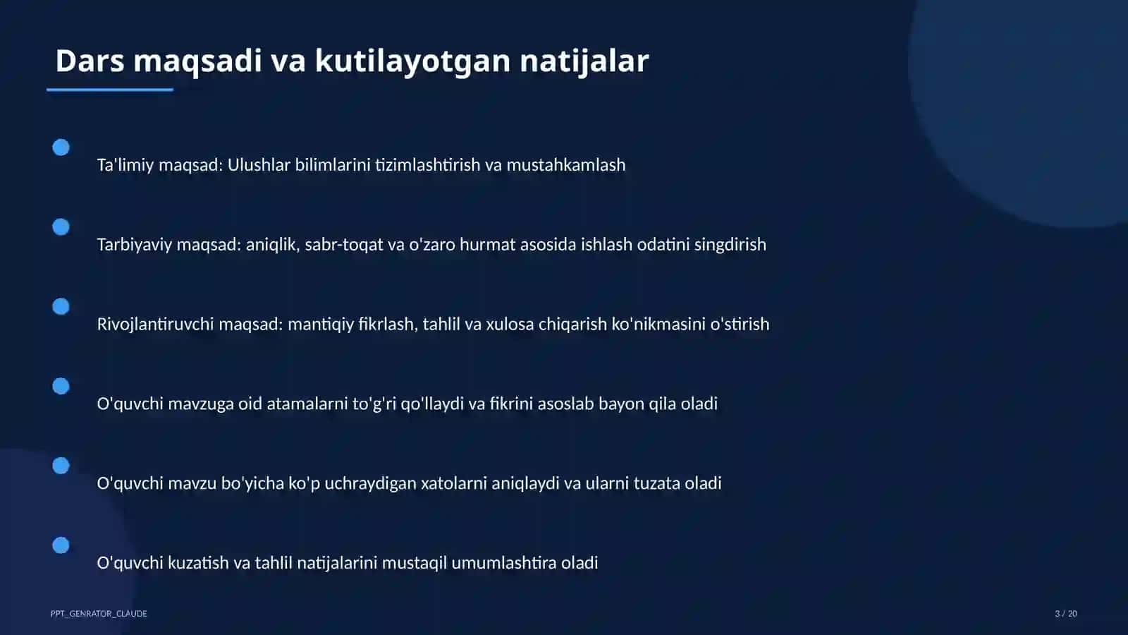 Ulushlar (3-sinf) 3