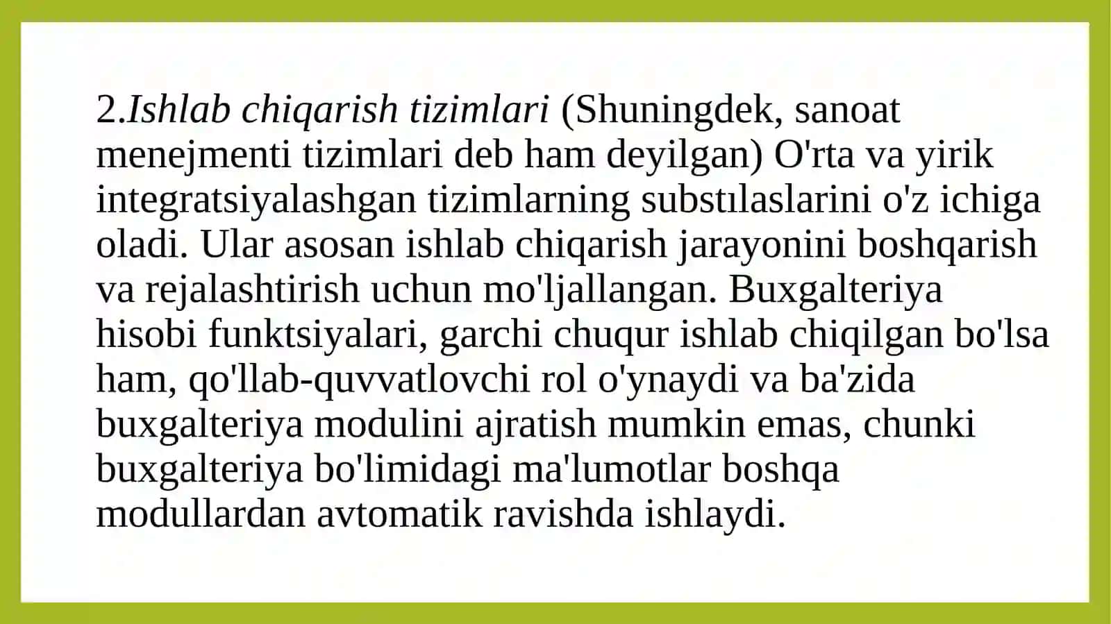 Korporativ axborot tizimlari 3