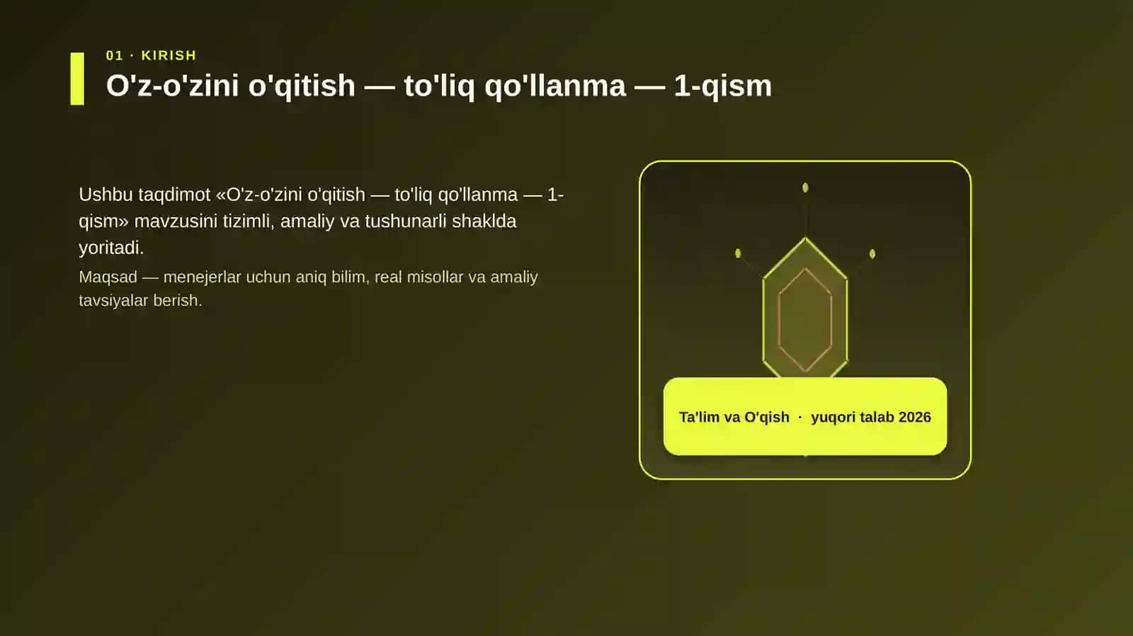 O'z-o'zini o'qitish — to'liq qo'llanma — 1-qism 3