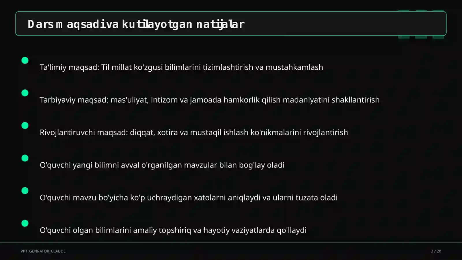 Til millat ko'zgusi (6-sinf) 3
