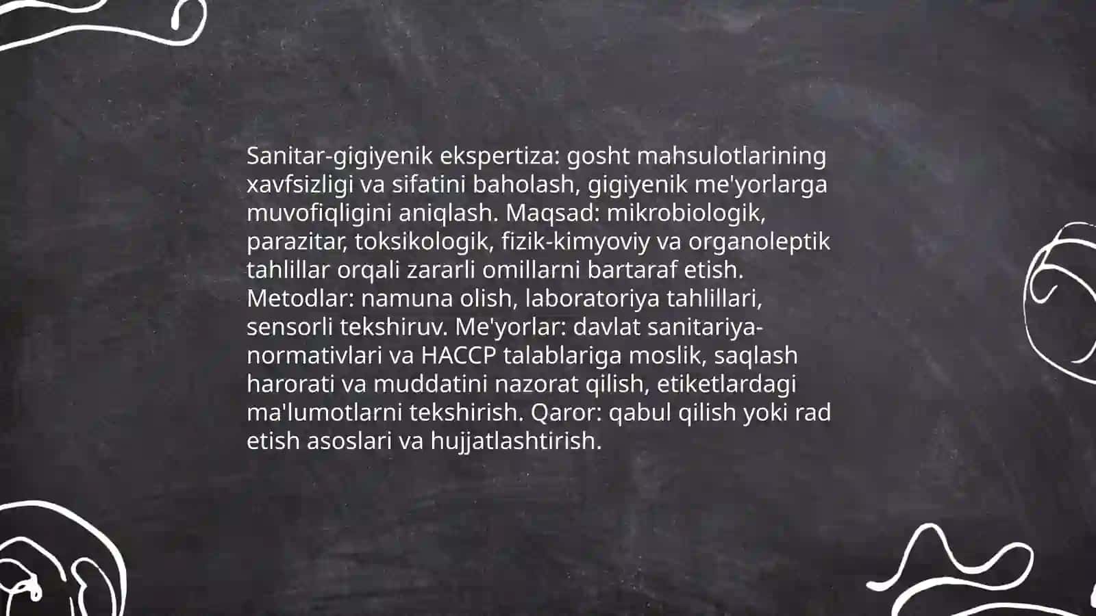 Gosht mahsulotlarini sanitar-gigiyenik ekspertizasi 3