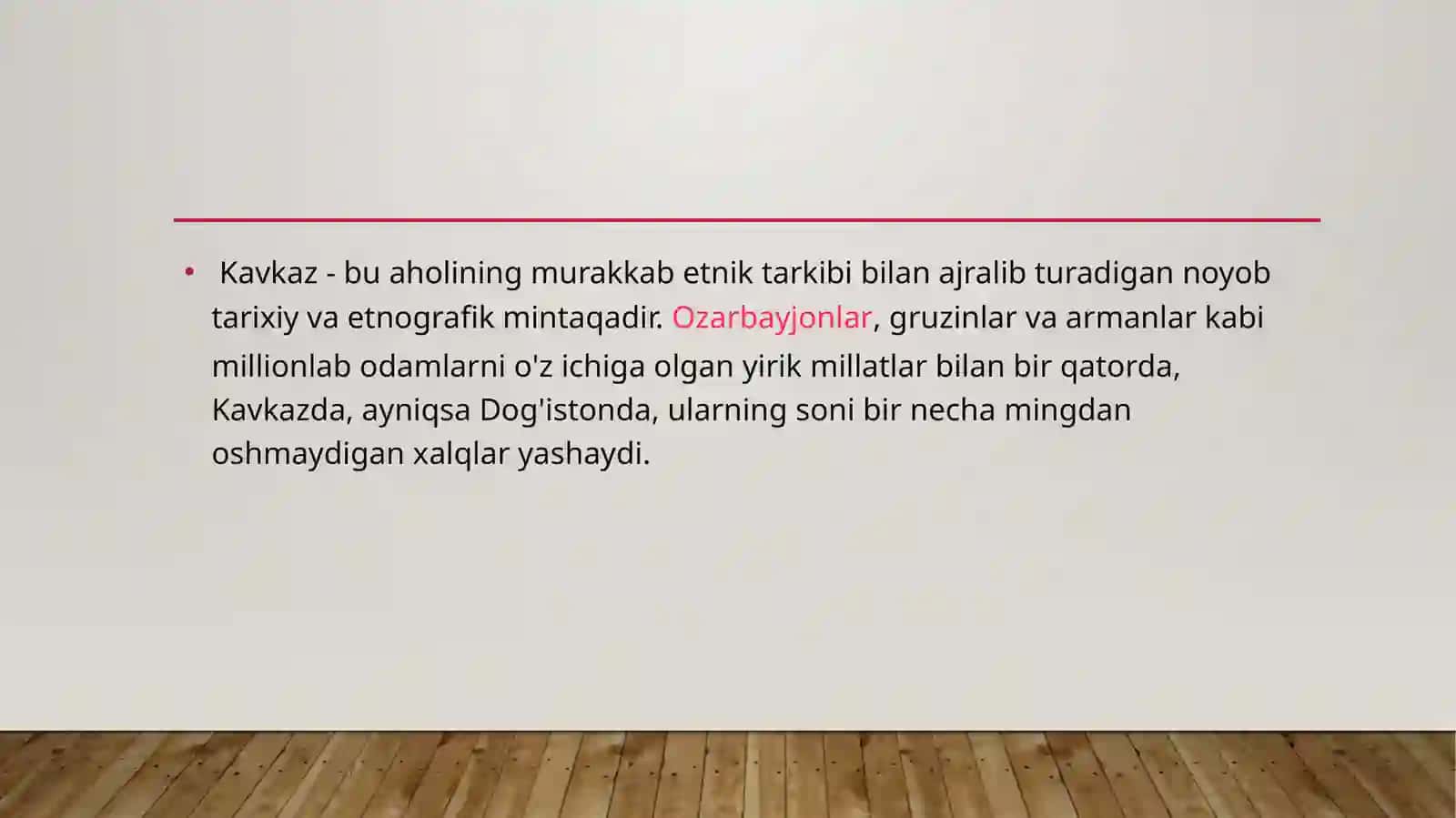 KAVKAZ XALQLARI MADANIYATI VA XO’JALIGI 3