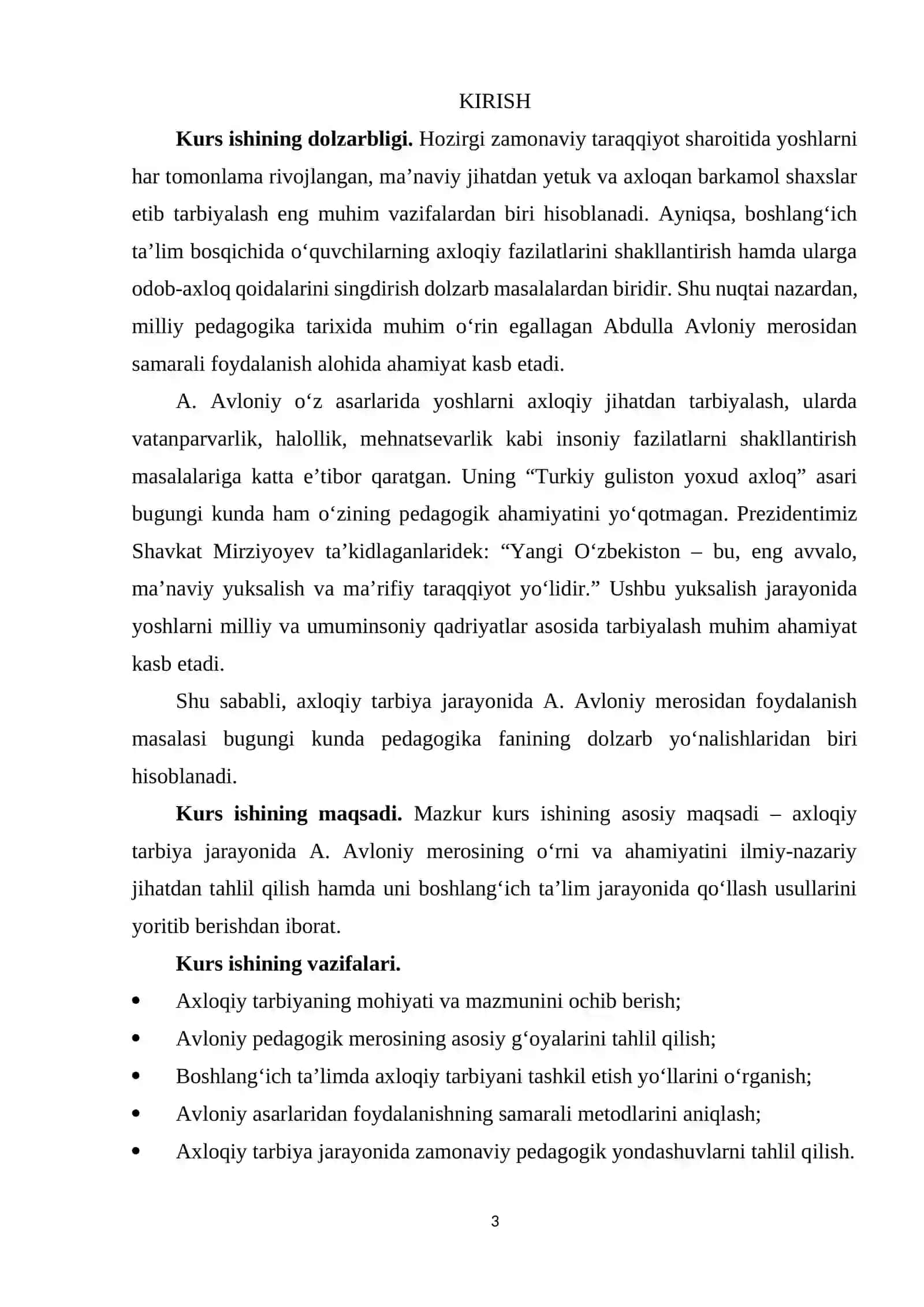 Axloqiy tarbiya jarayonida A. Avloniy merosidan foydalanish 3
