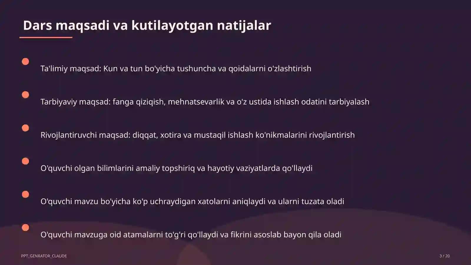 Kun va tun (1-sinf) 3