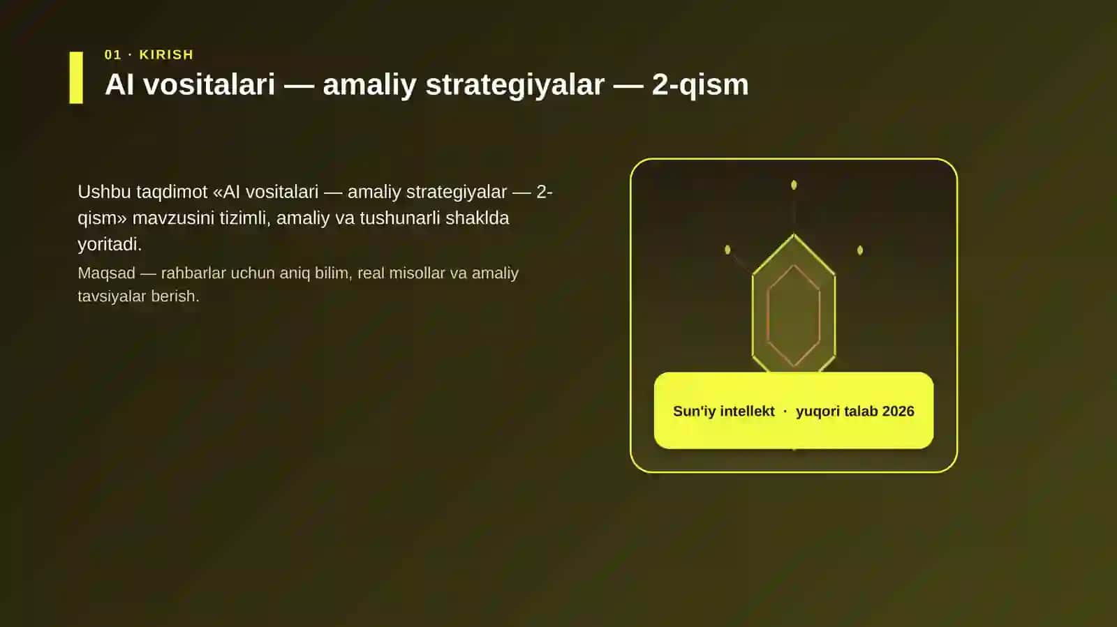 AI vositalari — amaliy strategiyalar — 2-qism 3