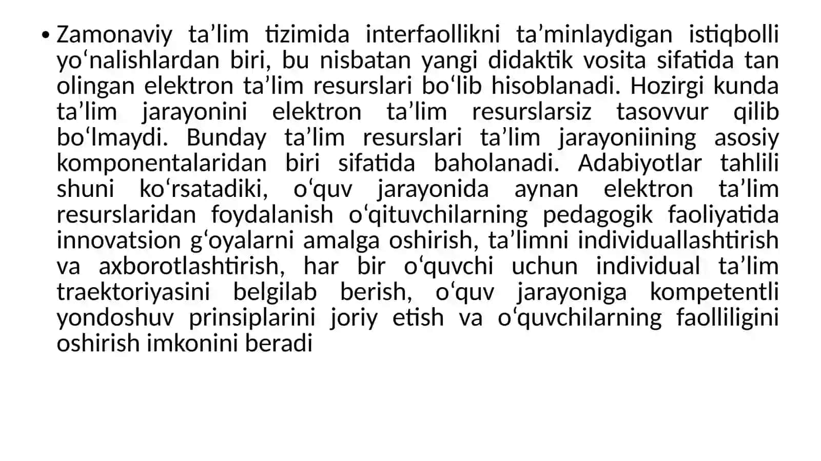 Axborot tizimlarida ishlashtexnologiyalari 3