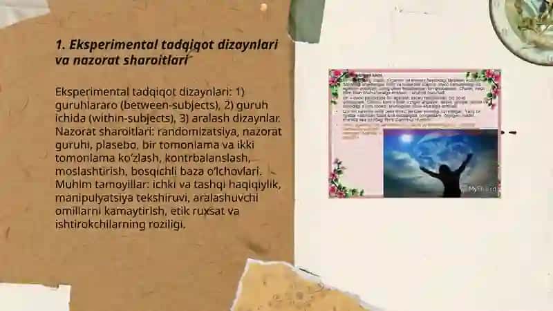 Hozirgi zamon psixologiyasini tadqiqot metodlari 3