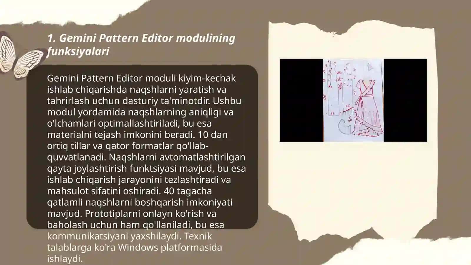 Gemini Pattern Editor modulining funksiyalari 3
