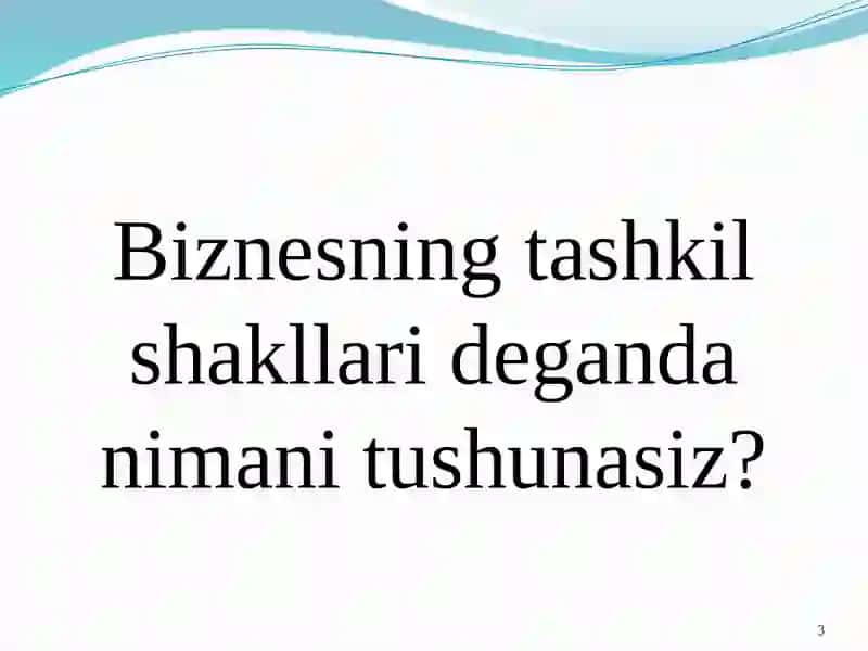 ZAMONAVIY MOLIYANING FUNDAMENTAL(TUB) MASALALARI 3