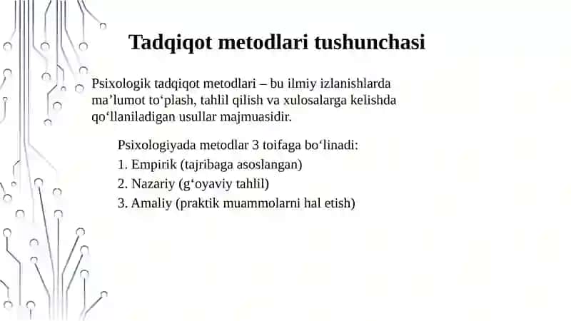 Psixologiya tadqiqot metodlari 3