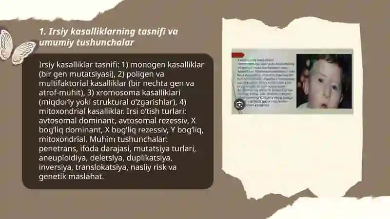 Irsiy kasalliklar. Xromosoma kasalliklari irsiylanishi 3
