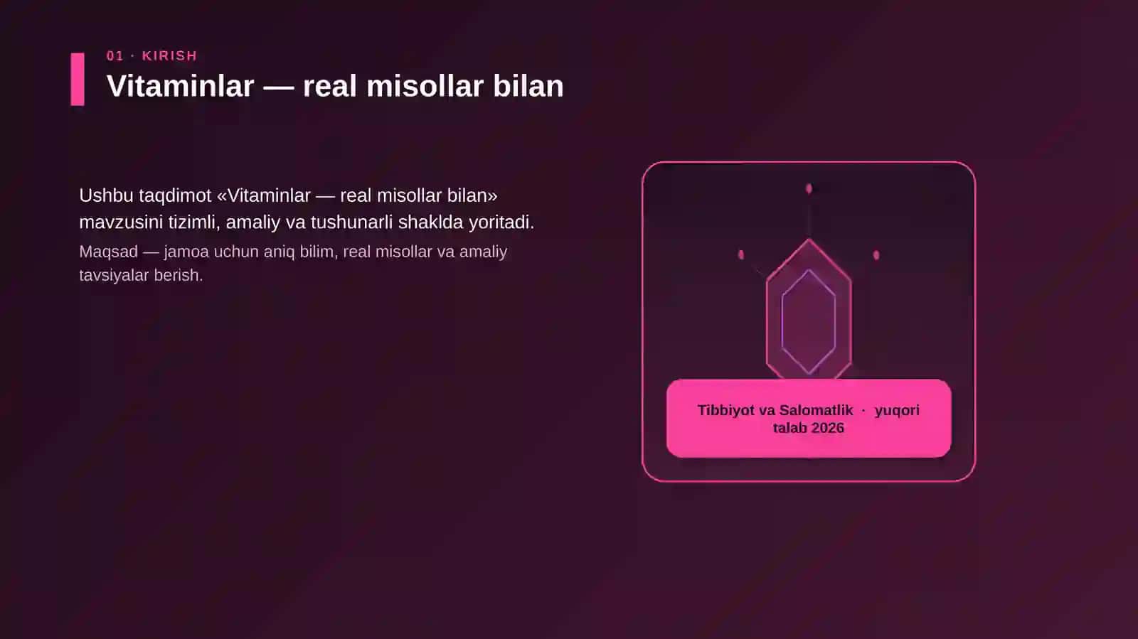 Vitaminlar — real misollar bilan 3
