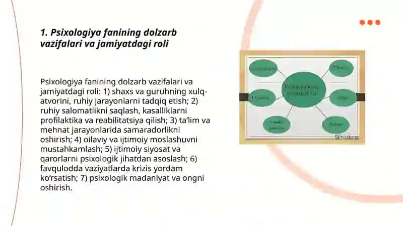 Psixologiya fanining dolzarb vazifalari,predmeti va metodlari 3