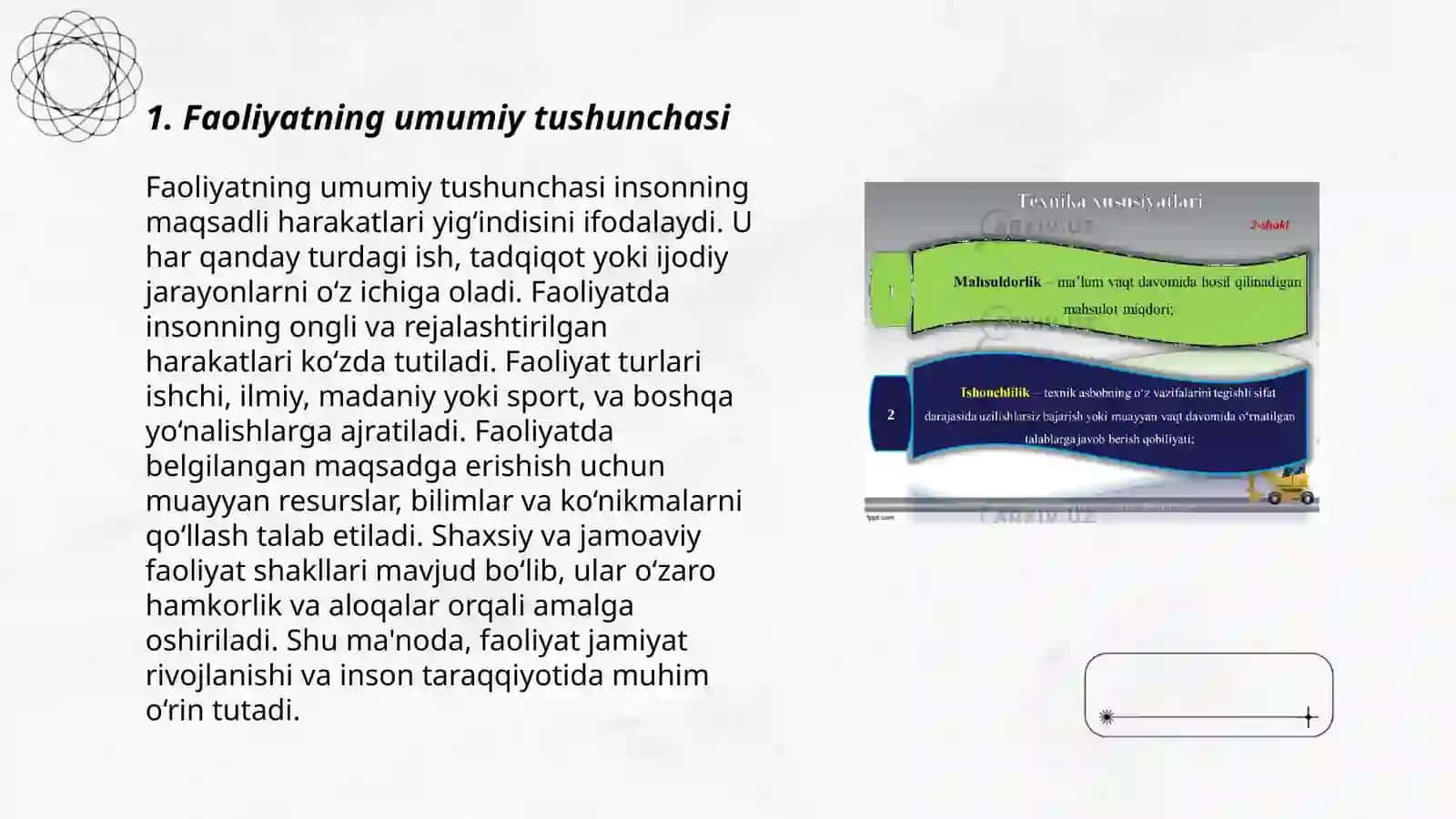 Faoliyat va uning turlari 3