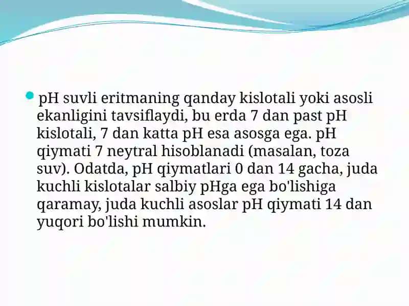 Harxil pH qiymat bufer eritmalar tayyorlash. pH=7,4 bo’lgan bufer eritmaning bufer sig’imini aniqlash 3