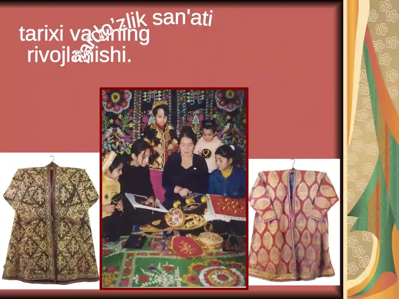 Zardo’zlik san’ati tarixi va uning rivojlanishi 3