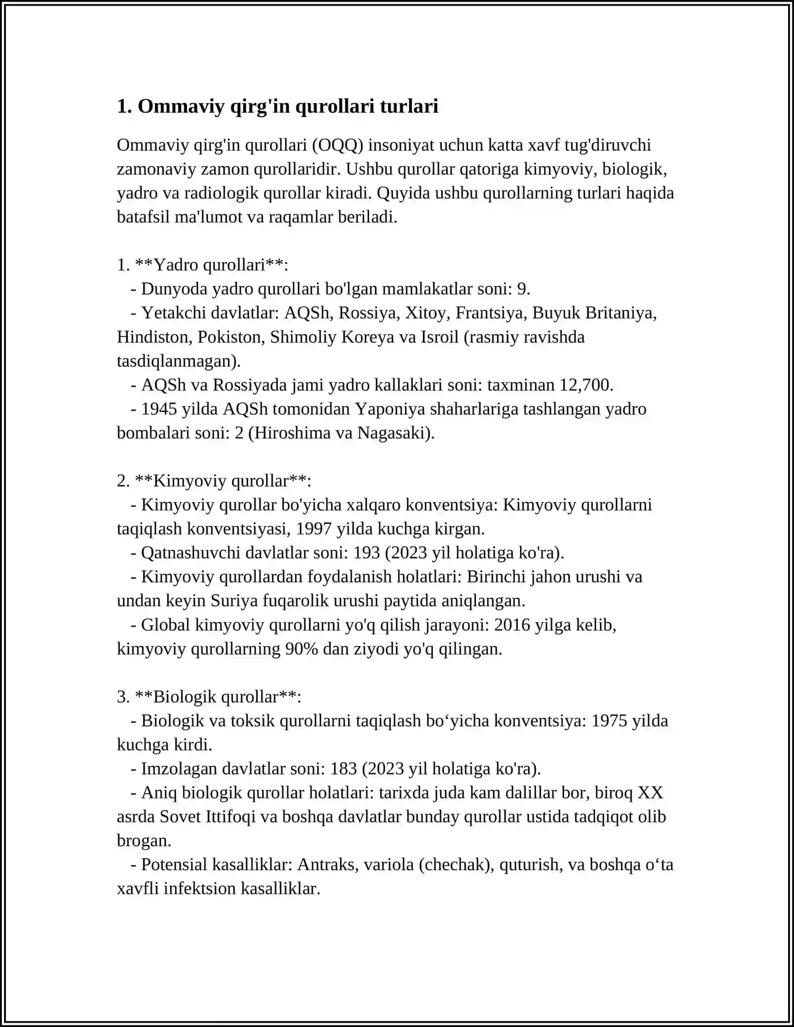 OMMAVIY QIRG’IN QUROLLARI VA ULAR BILAN BOG’LIQ FAVQULOTDA VAZIYATLAR 3