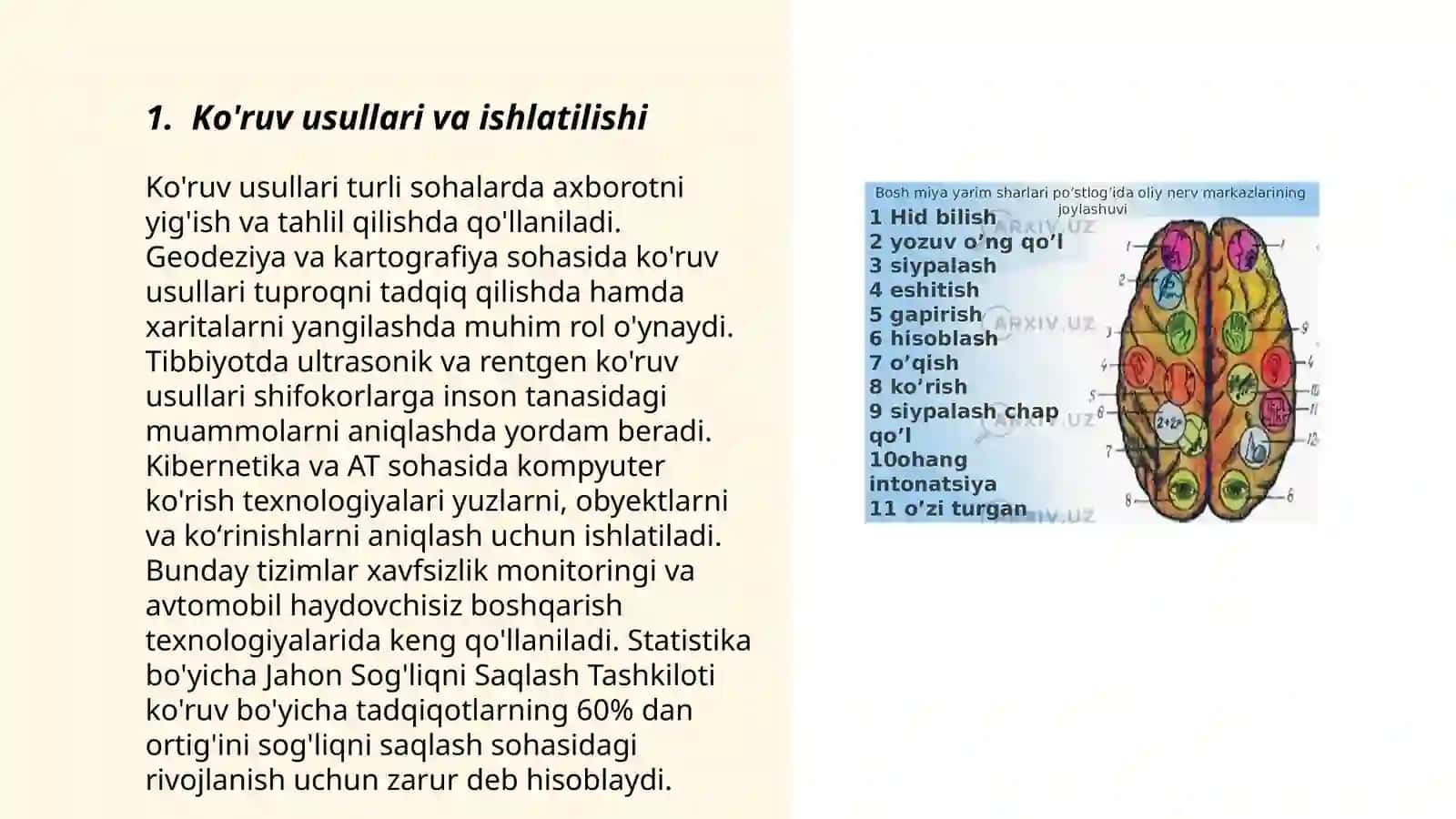Ko'ruv eshituv yo'llari axboroti 3