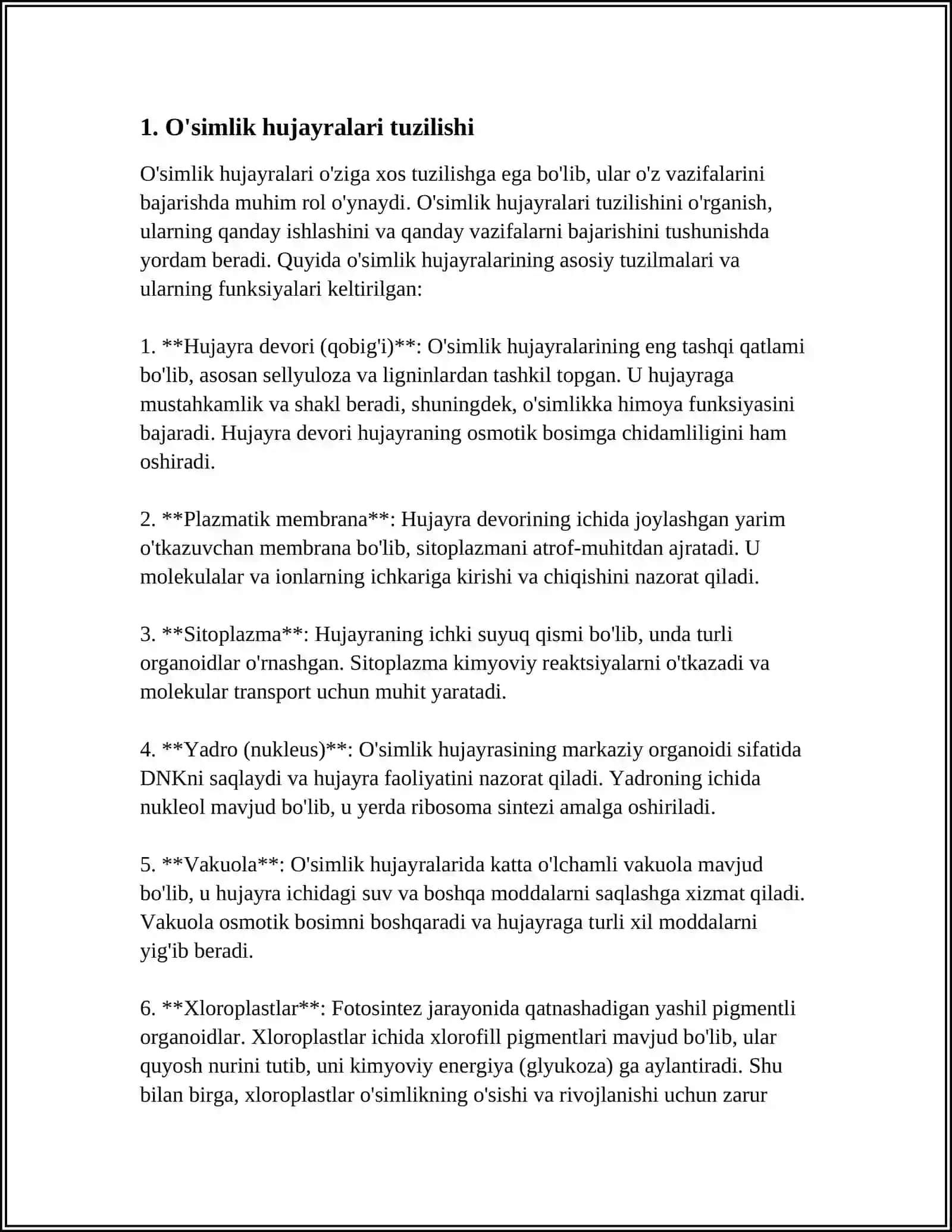 O'SIMLIK TO'QIMALARI VA VEGETATIV ORGANLARI 3