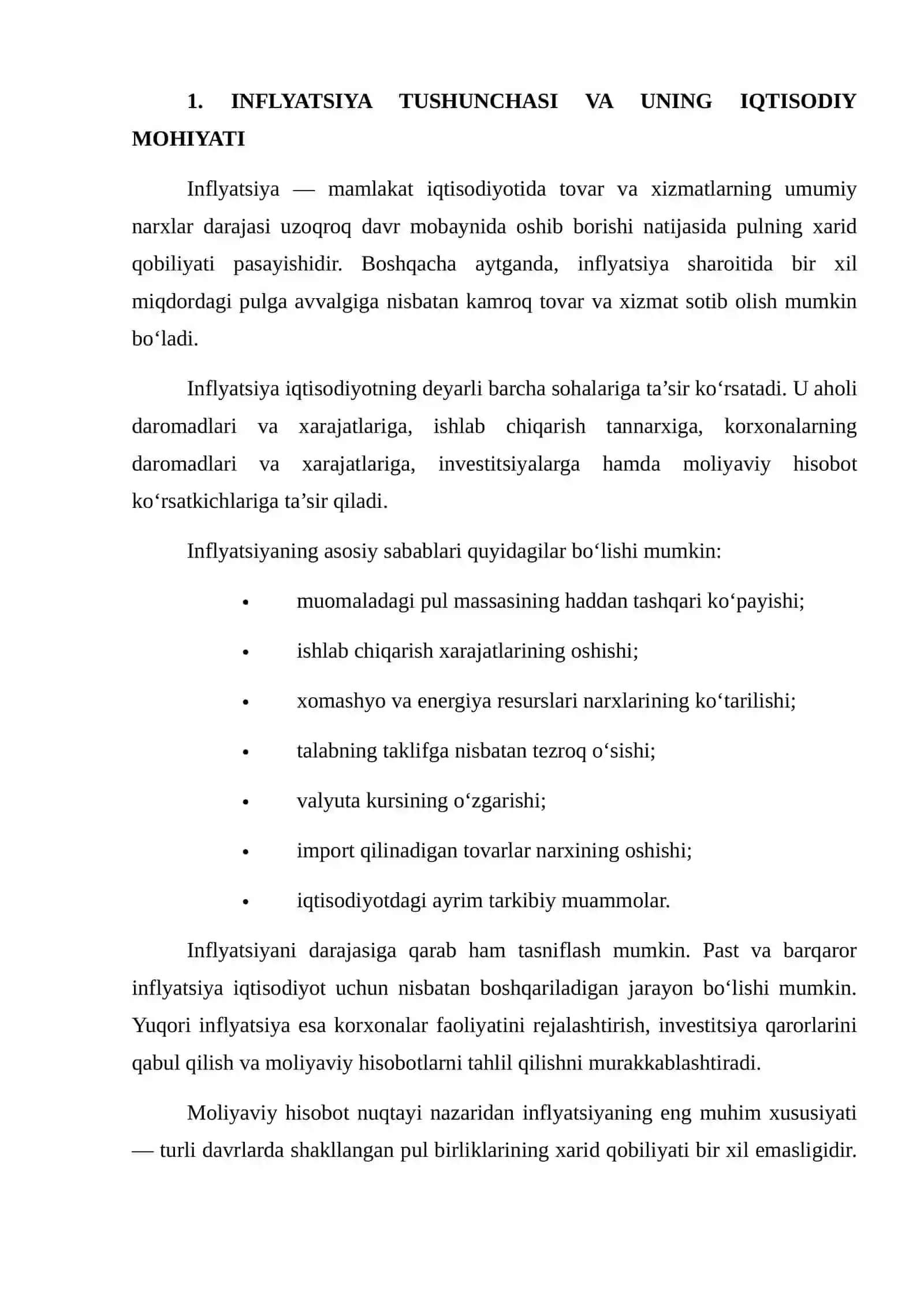 Inflyatsiyaning moliyaviy hisobotga ta’sirini o‘rganish 3