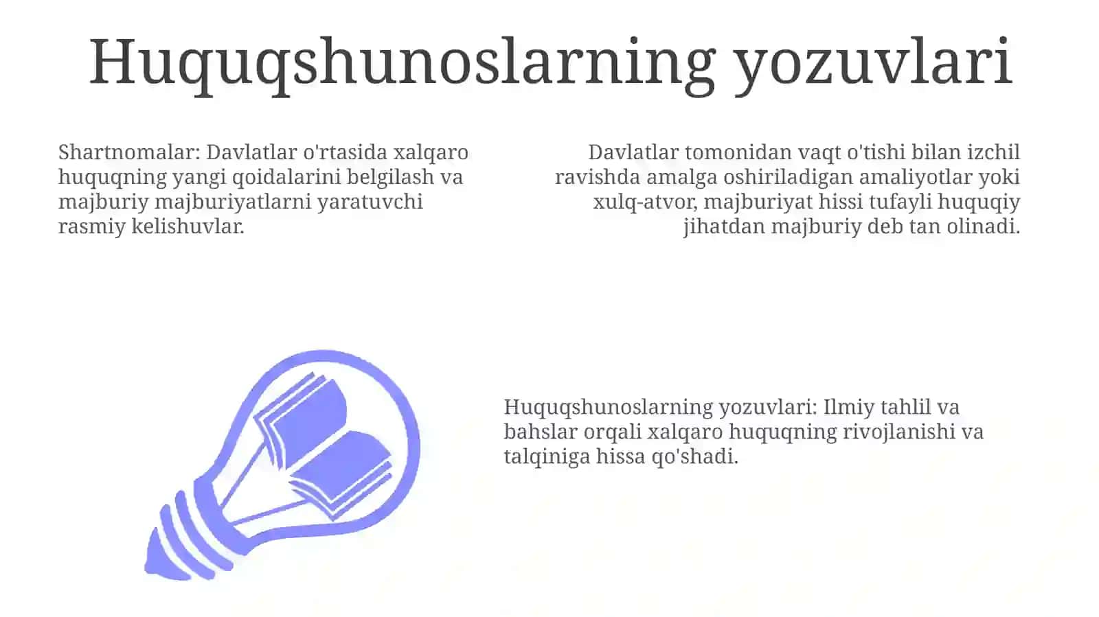 Xalqaro huquqning asosiy manbalari 3