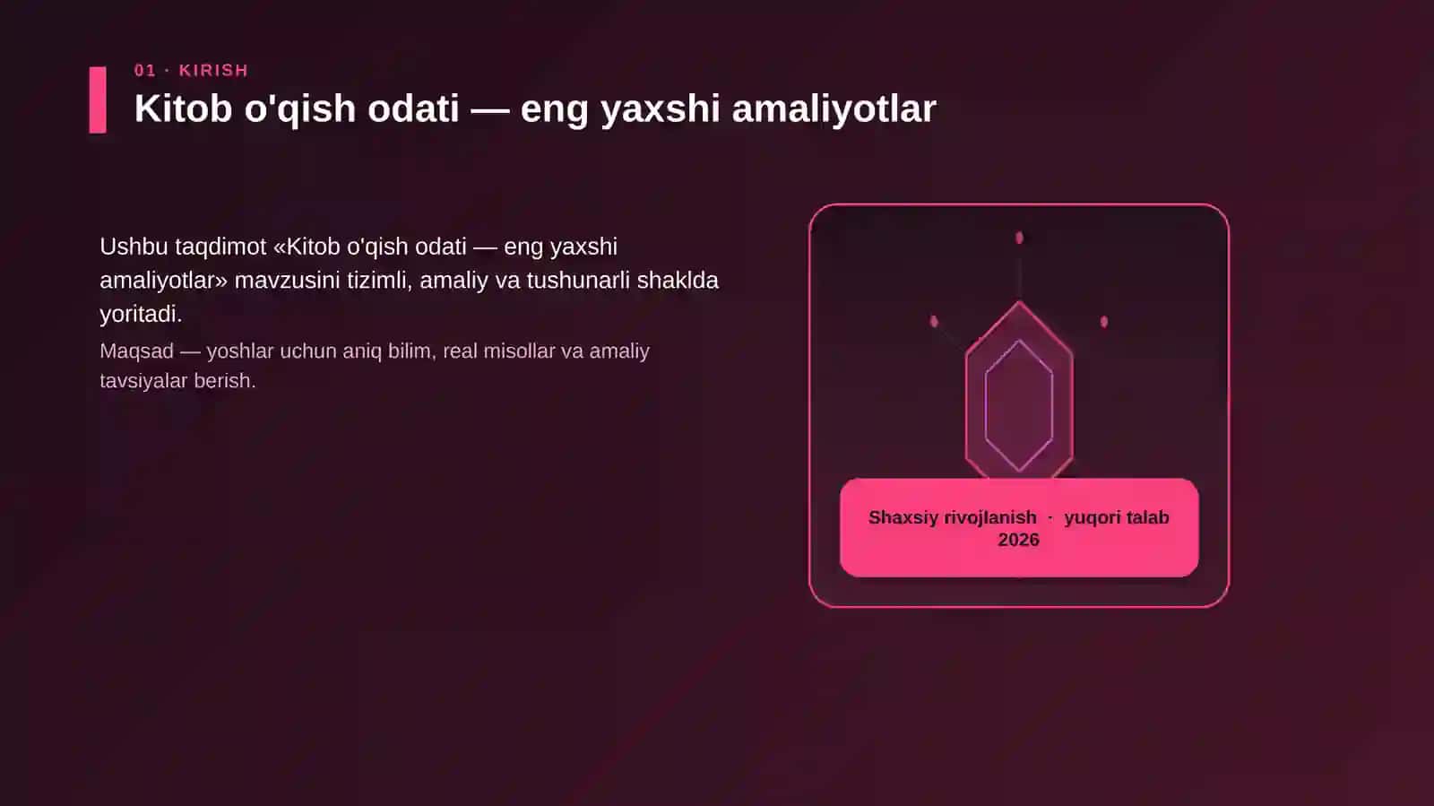 Kitob o'qish odati — eng yaxshi amaliyotlar 3