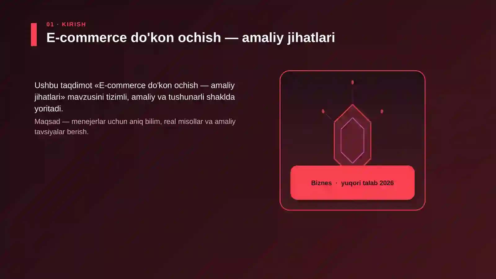 E-commerce do'kon ochish — amaliy jihatlari 3