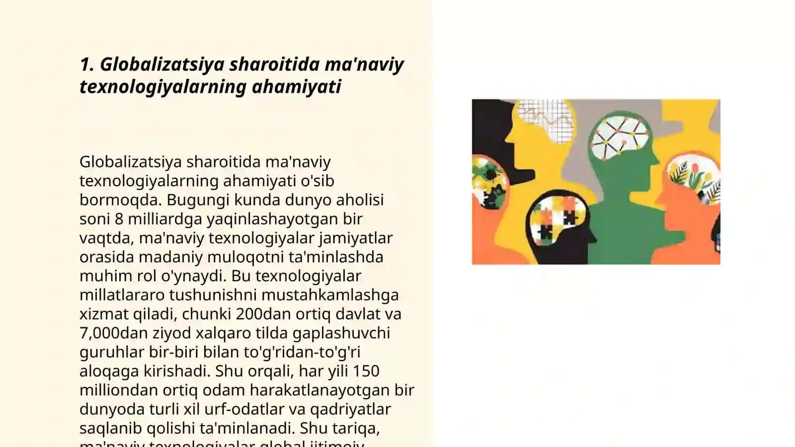 GLOBALLASHUV SHAROITIDA MA'NAVIY TEXNOLOGIYALARNING ÒZIGA XOS XUSUSIYATLARI 3