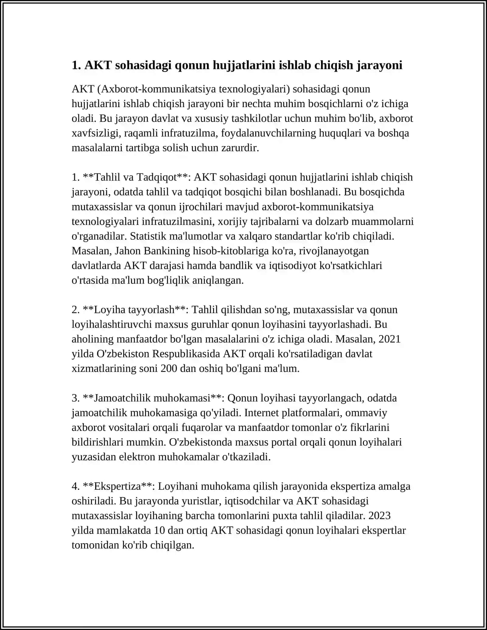 AKT SOHASIDAGI QONUN HUJJATLARI TAHLILI 3