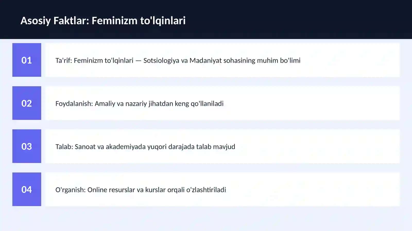 Feminizm to'lqinlari 3