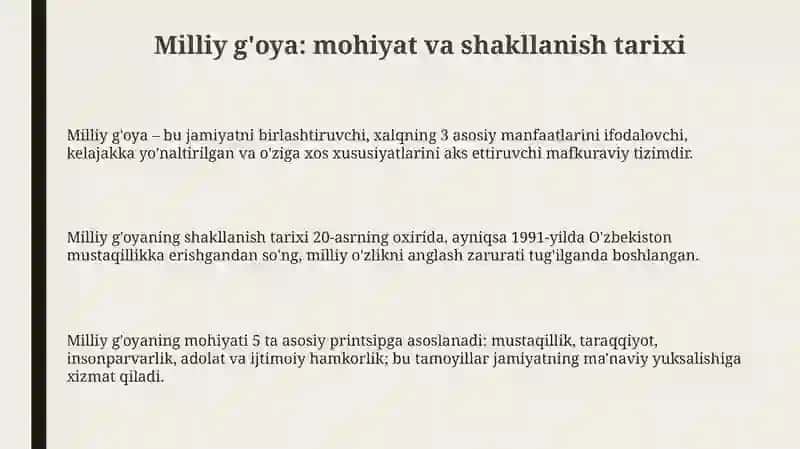 Milliygʻoyamaʼnaviyatasoslarixuquqtaʼlimiyunalishi 3