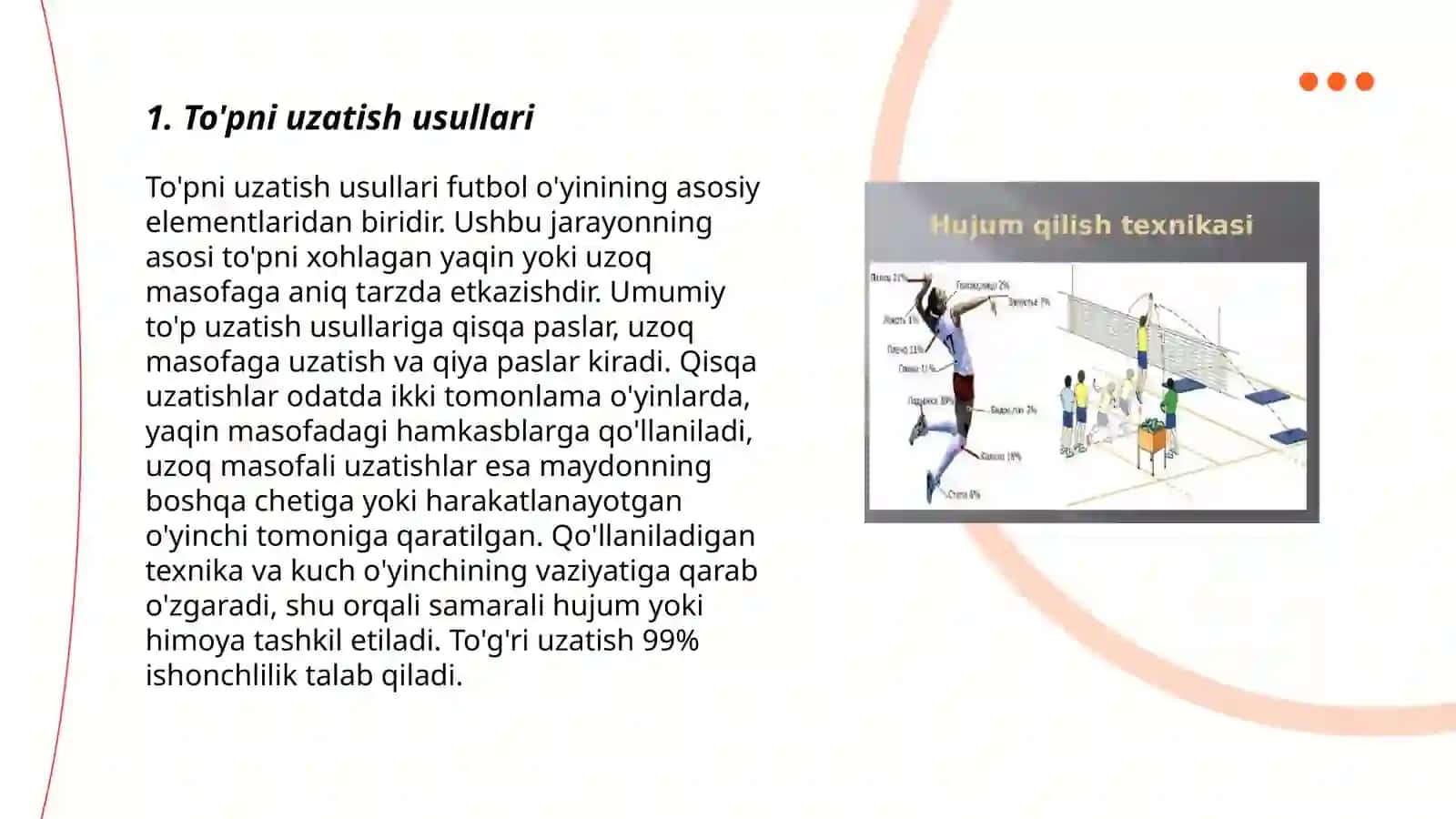 Voleybolda to'pni uzatish va qabul qilish texnikasi 3
