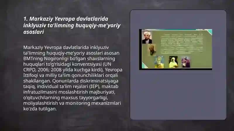 Markaziy Yevropa davlatlarida inklyuziv ta'limning joriy etilishi 3