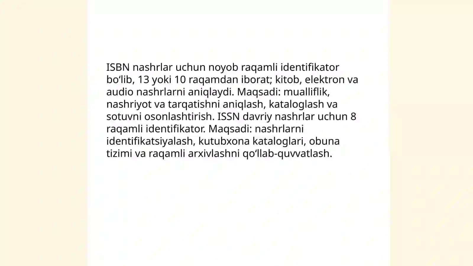 ISBN va ISSN tizimi 3