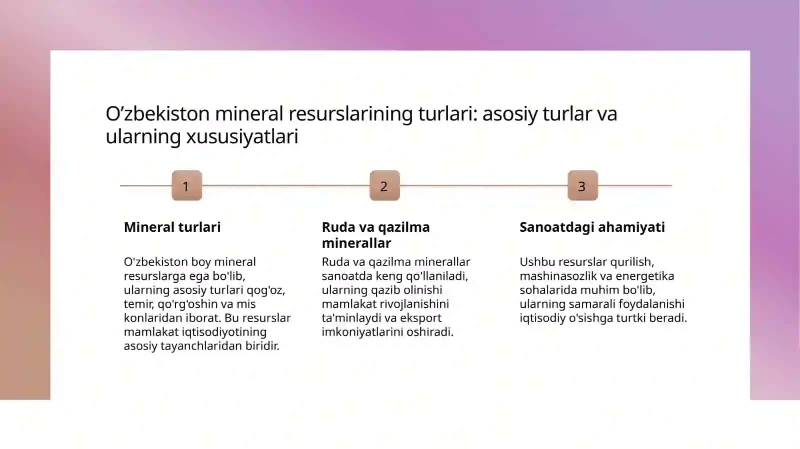 O'zbekistonda mineral resurslardan foydalanish 3