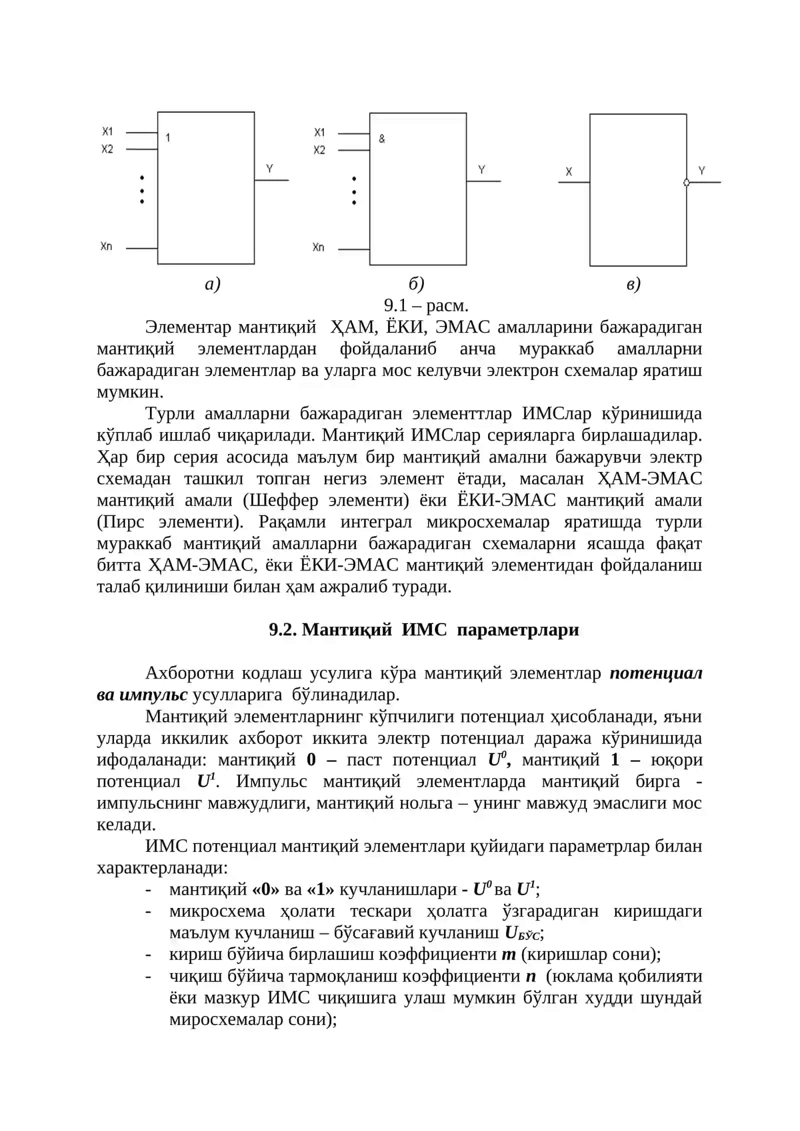 ЯРИМ ЎТКАЗГИЧЛИ РАҚАМЛИ ИНТЕГРАЛ МИКРОСХЕМАЛАР СХЕМОТЕХНИКАСИ 3