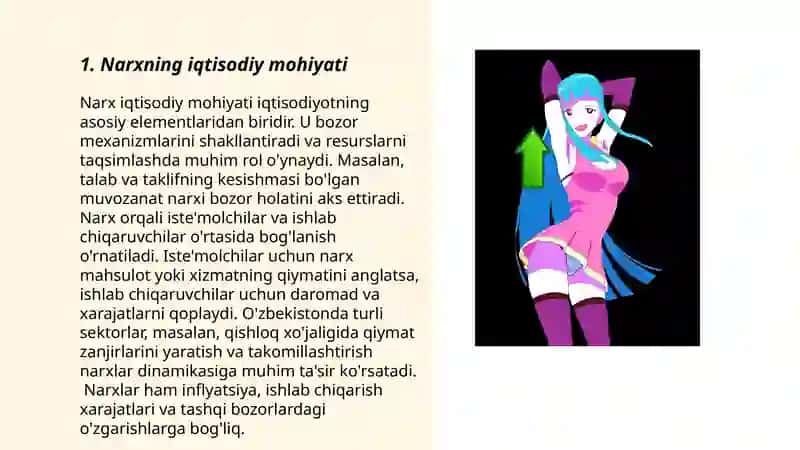 Narxning mohiyati va shakllanish hususiyatlari 3