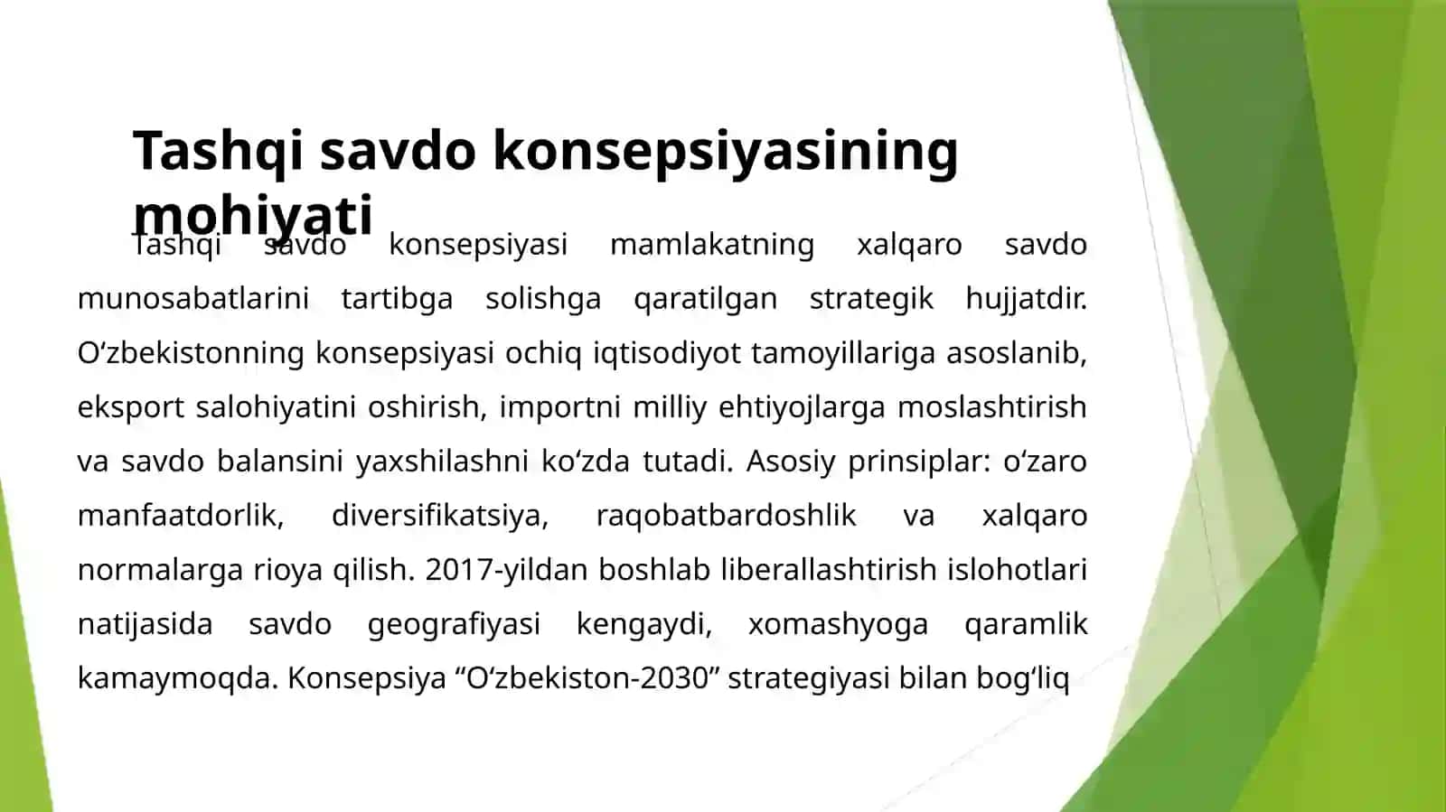 O‘zbekistоnning tashqisavdokonsepsiyasi 3