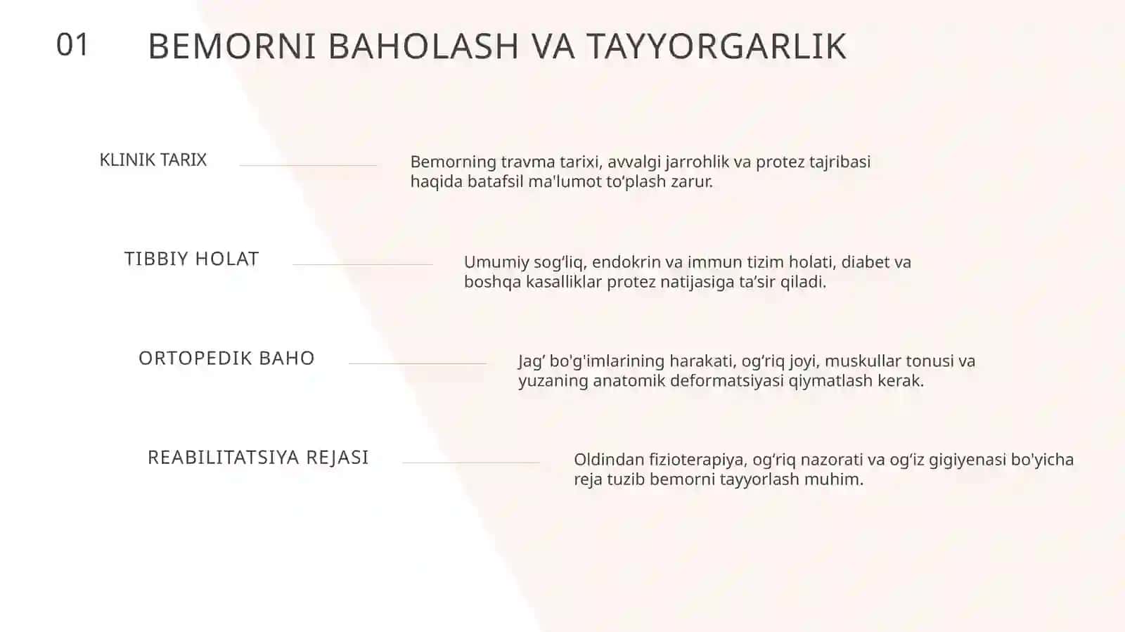 Soxta jag' bo'g'imlari mavjud bo'lgan bemorlarni protezlashda umumiy amaliyot shifokor-stomatologining an'anaviy va raqamli texnologiyalar usullarini bilishi 3