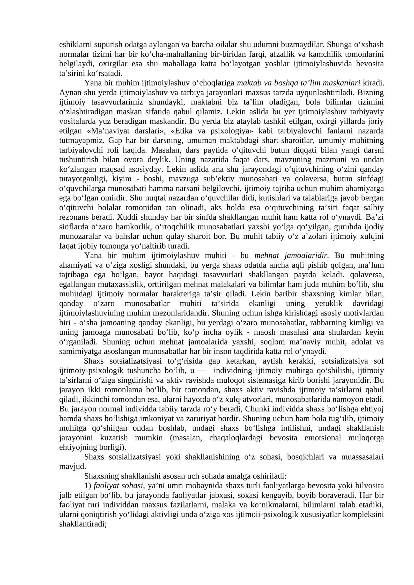 Shaxs ijtiomiylashuvida ijtimoiy status va ijtimoiy xulq-atvorning o‘rni 3