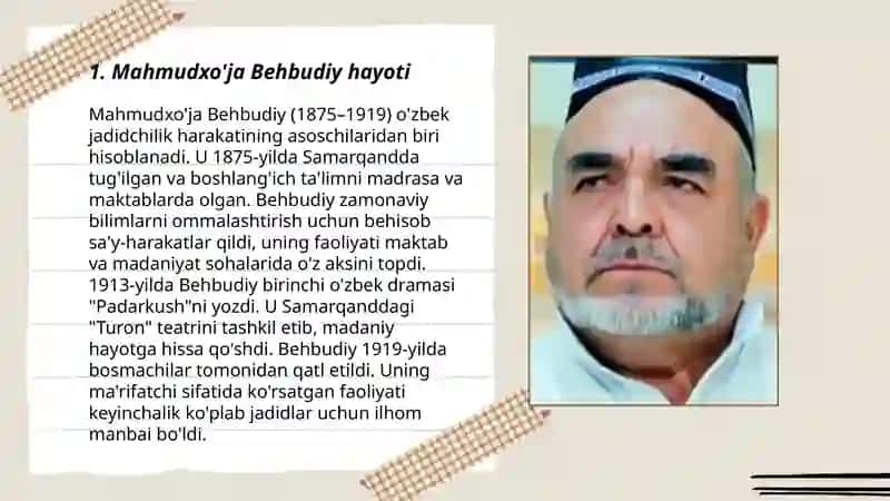 Mahmudxo'ja Behbudiy (rasmlar bilan) 3