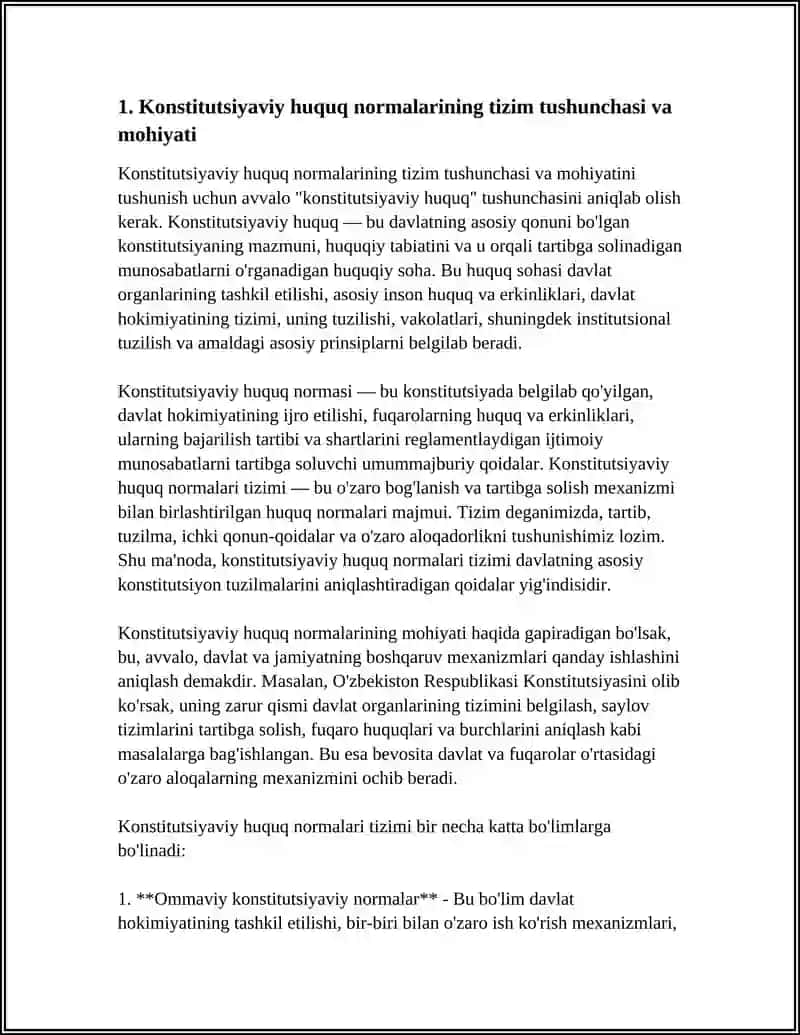 KONSTITUTSIYAVIY HUQUQ NORMALARINING TIZIMI 3