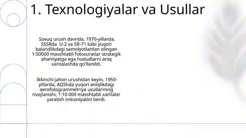 Aerofotosuratni grafik transformatsiyalash 3