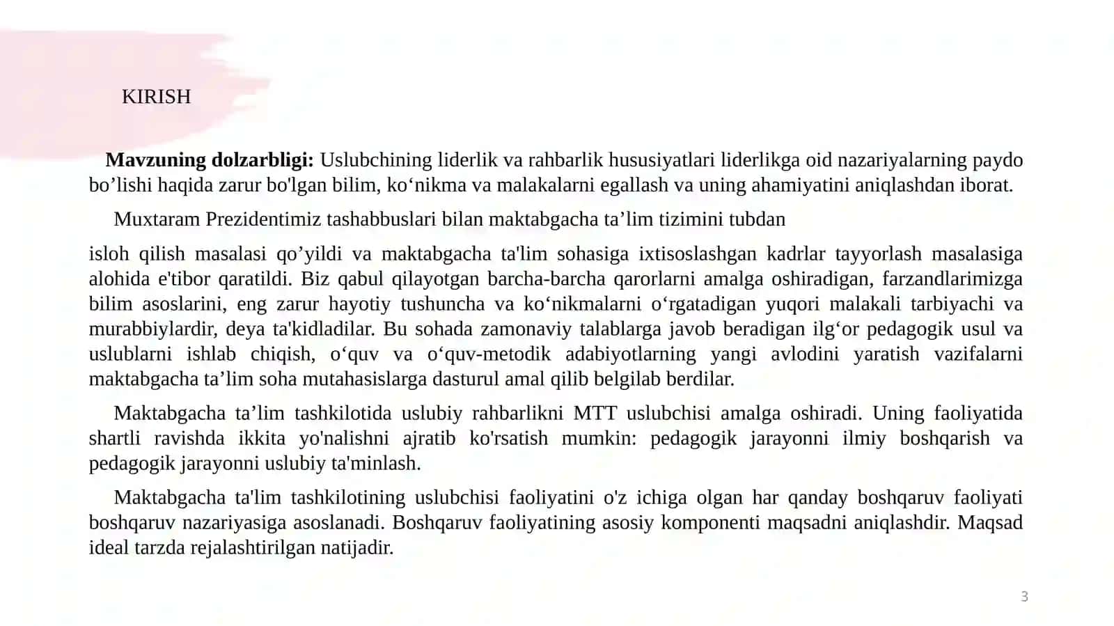 Maktabgachata'limmuassasasiuslubchisiningmetodikishlargarahbarligi 3