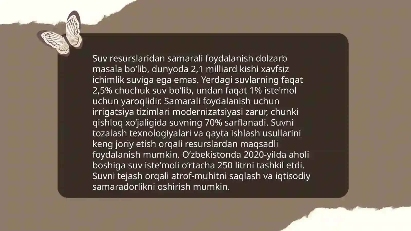 Oʻzbekistonning yer resurslaridan foydalanish muommolari 3