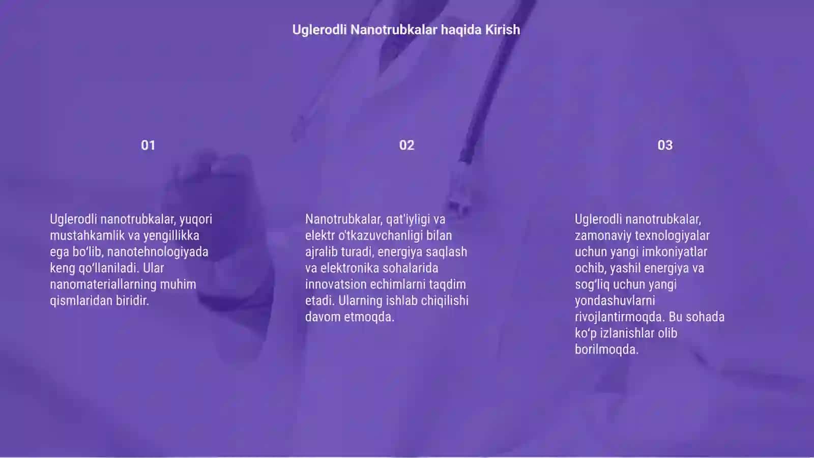 Uglerodli nanotrubkalar 3